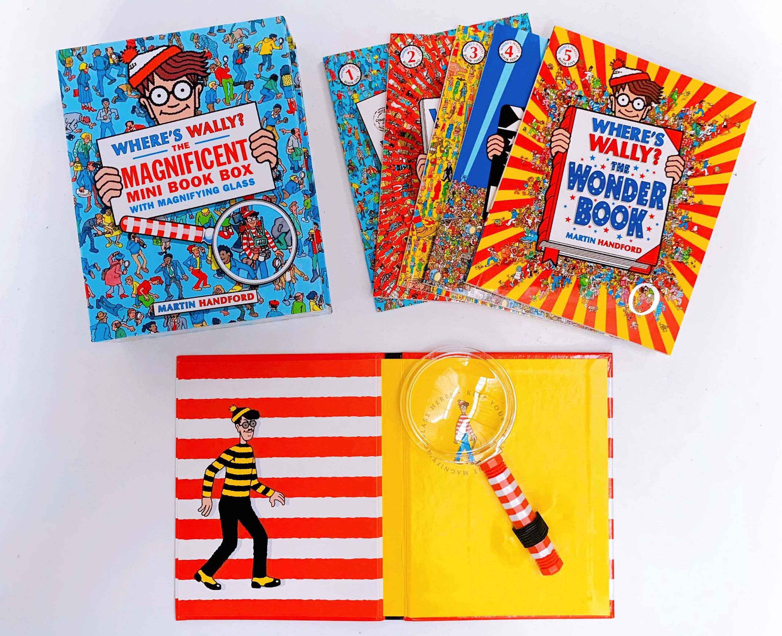 Where's Wally? The Magnificent Mini Book Box: 5 books & magnifying